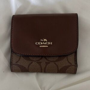 Coach Dark Brown Signature Wallet